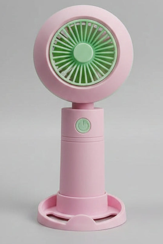 Rechargeable Mini Fan with LED Light