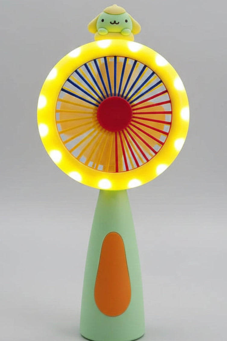 Multicolor LED Mini Handheld Fan