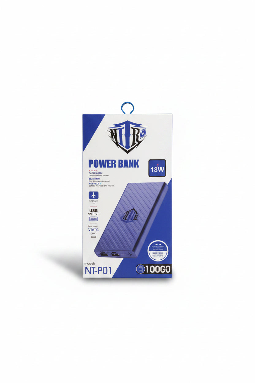 🔋 NTR Power Bank NT-P01 – 10000mAh 🔋