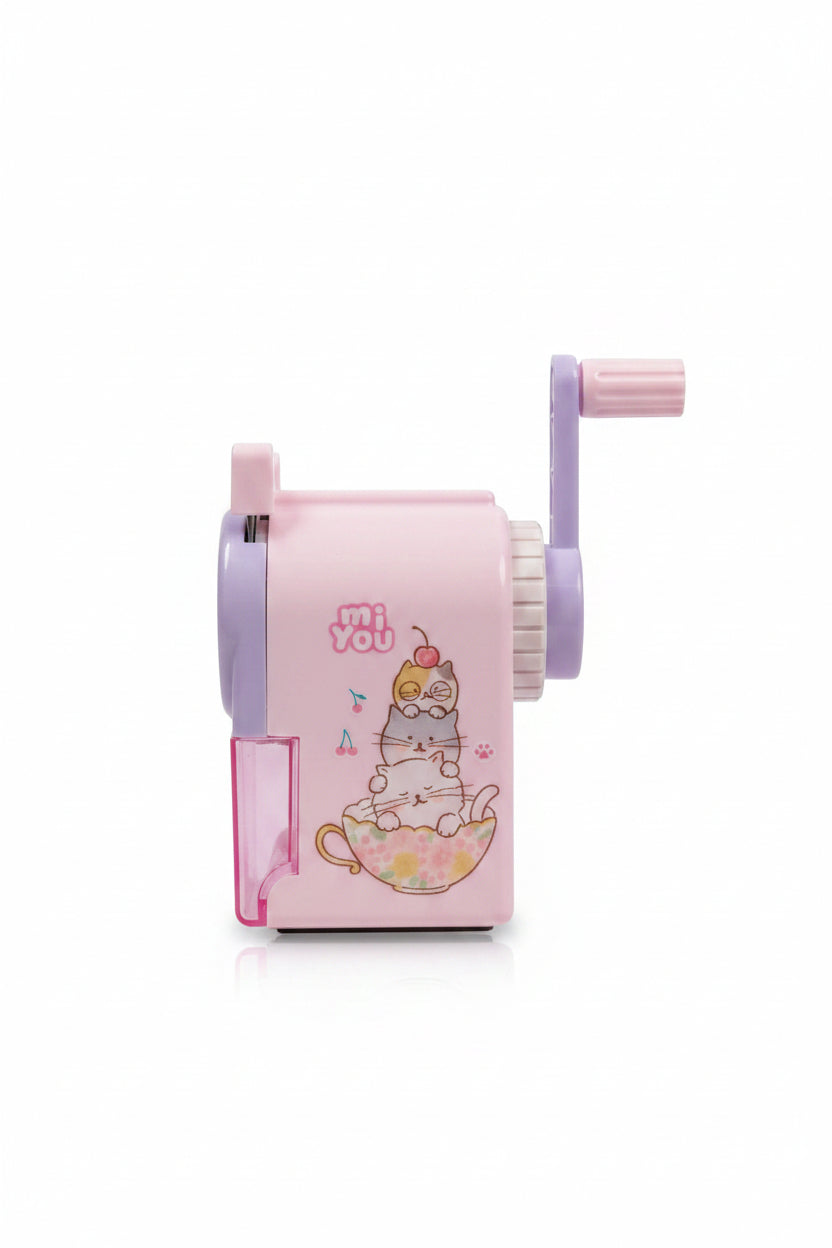 "Mi You" Cat-Themed Rotary Pencil Sharpener