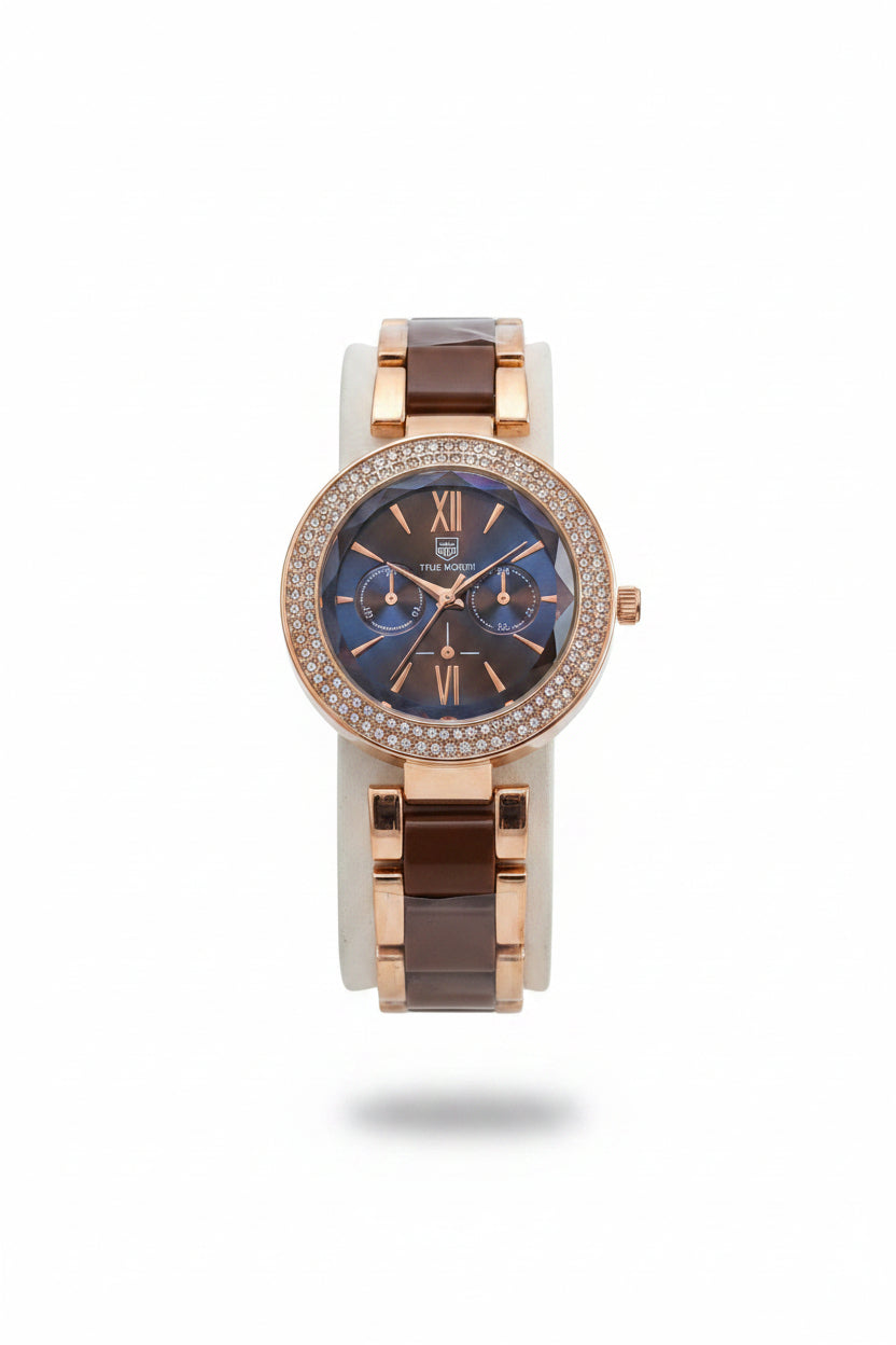 TRUE WORTH GOLD CRYSTAL WOMEN'S WATCH