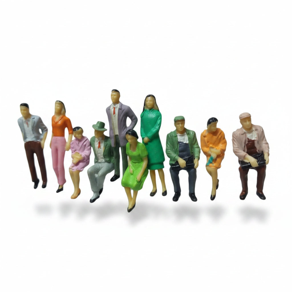 👥 1:50 Scale Painted Miniature People Figures