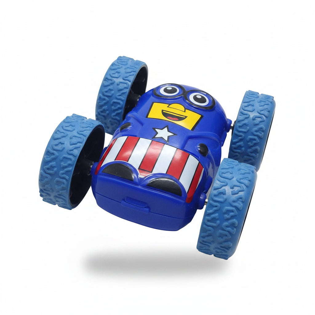 🏎️ Captain America Cartoon Minion Stunt Car Toy