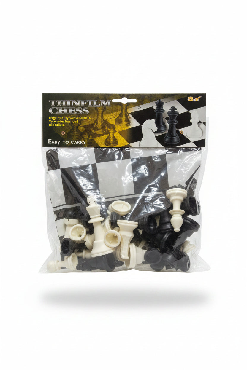 SHIYI Thinfilm Portable Chess Set – Foldable Board &amp; Plastic Pieces