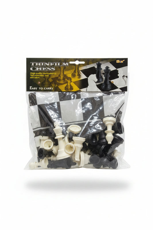 SHIYI Thinfilm Portable Chess Set – Foldable Board &amp; Plastic Pieces
