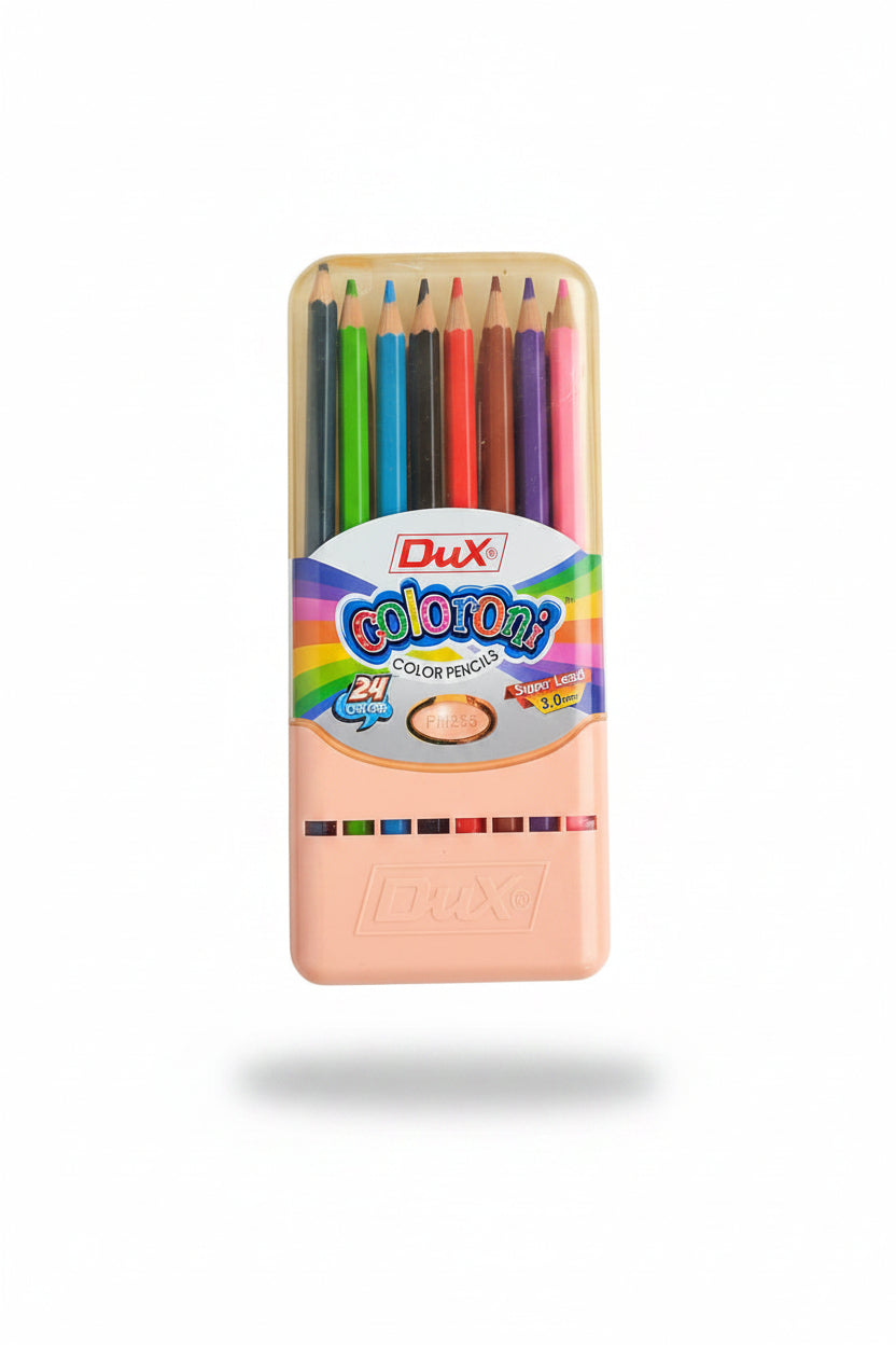 Dux Coloroni Color Pencils – 24 Vibrant Colors in Storage Case