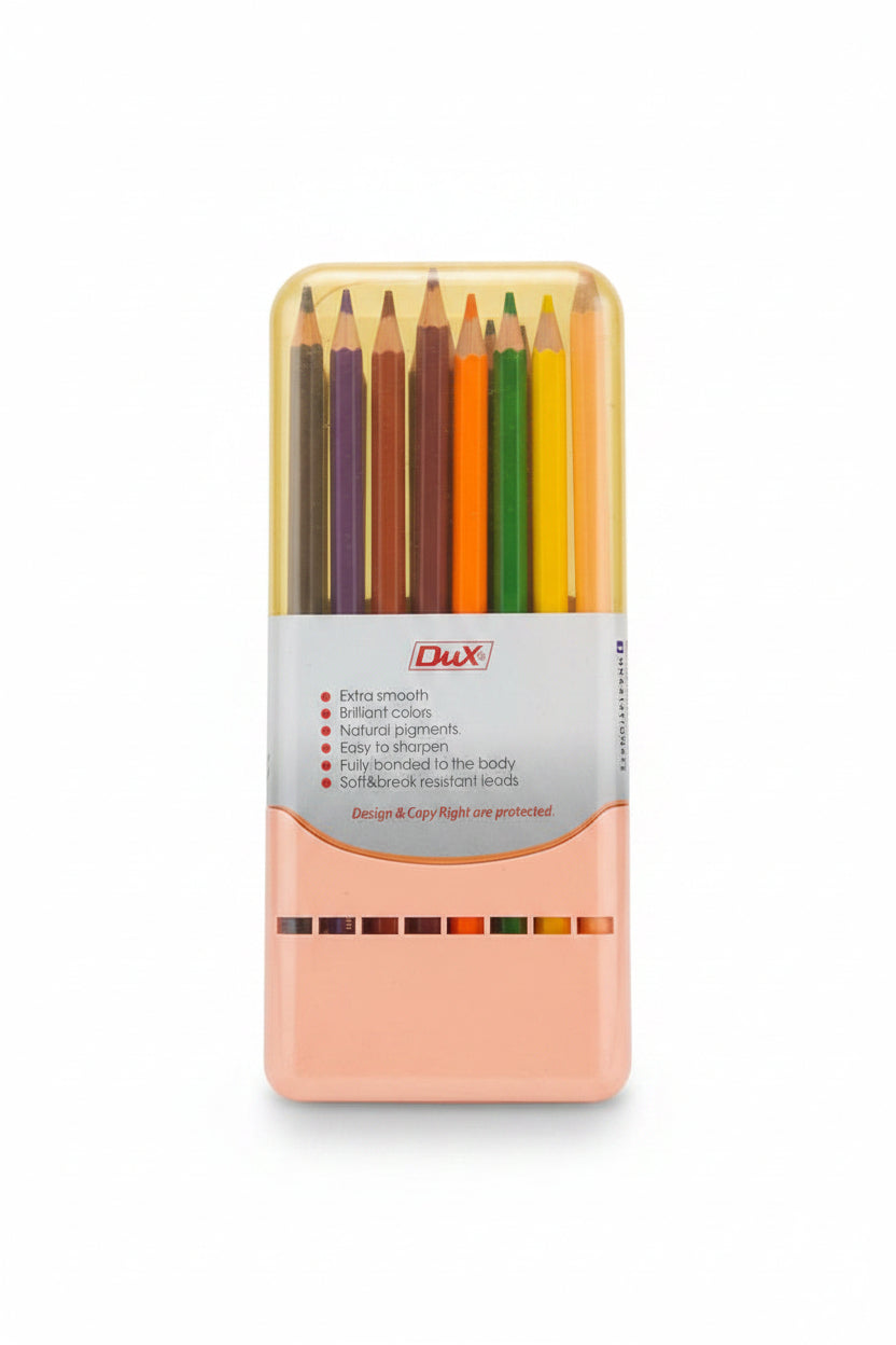 Dux Coloroni Color Pencils – 24 Vibrant Colors in Storage Case