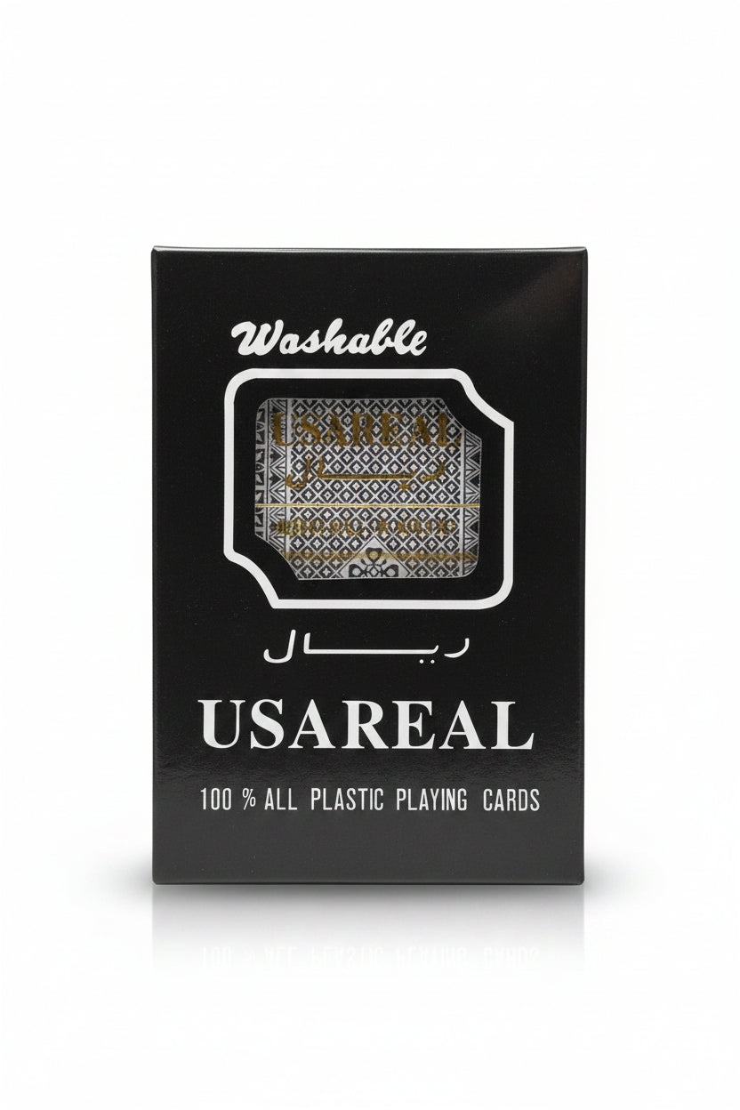 🃏 USAREAL 100% All Plastic Playing Cards – Washable Premium Deck