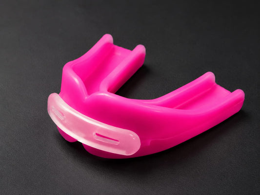 Premium Pink Sports Mouth Guard with Shock Absorber