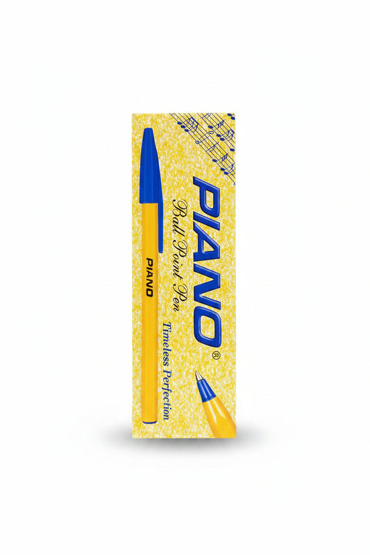PIANO BALL POINT YELLOW BODY 10 PCS BOX