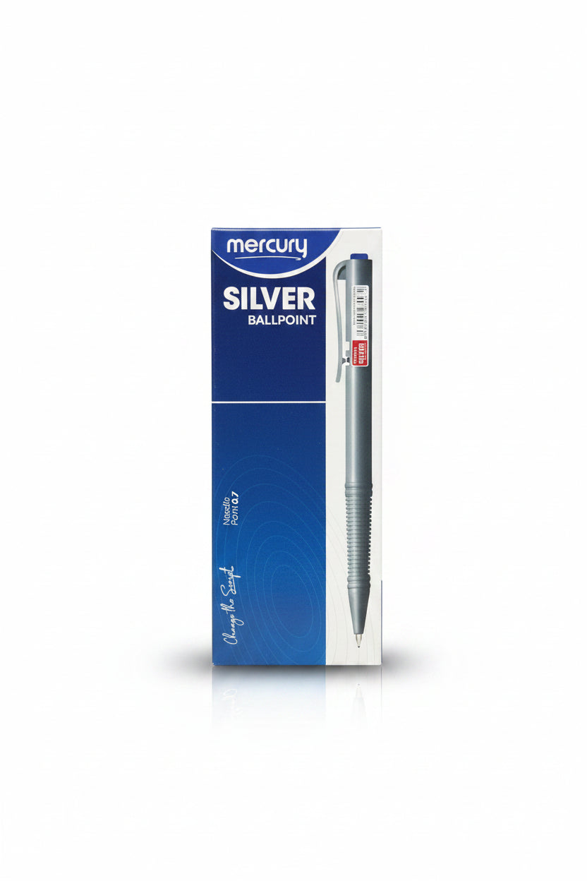 MERCURY SILVER BALL POINT 10 PCS BOX